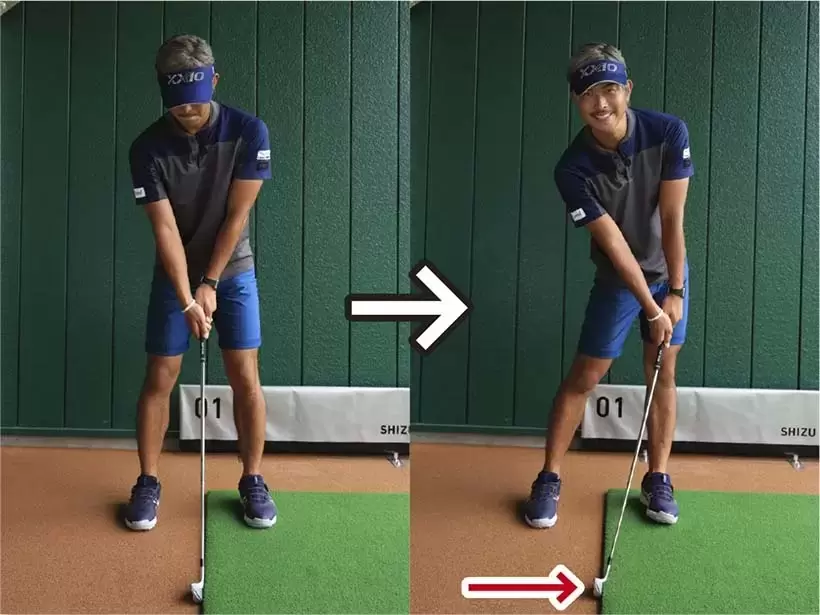 ゴルフ,ハンドファースト