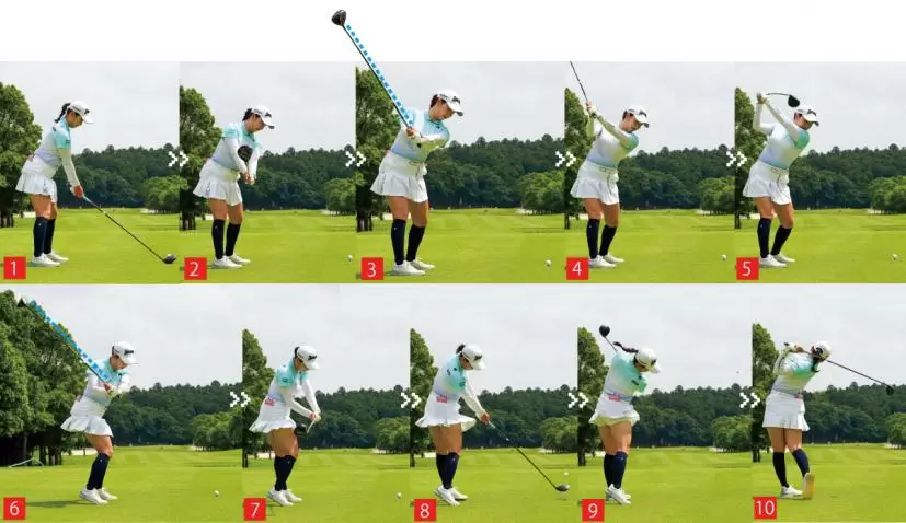 小祝さくら,スイング