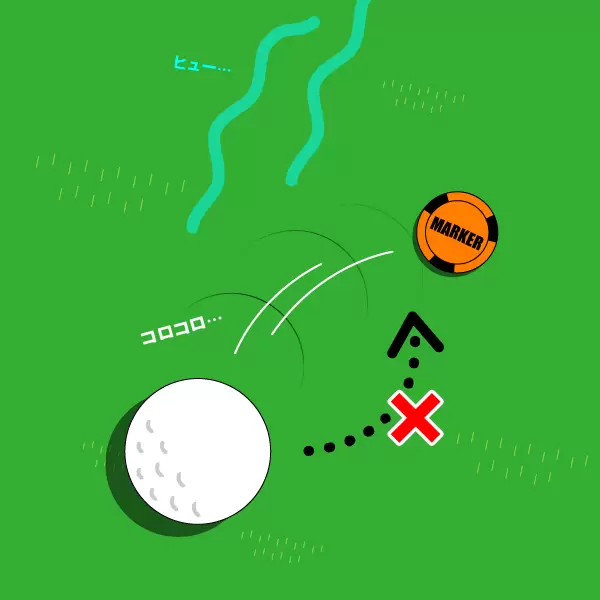 マークした後に動いてしまった場合