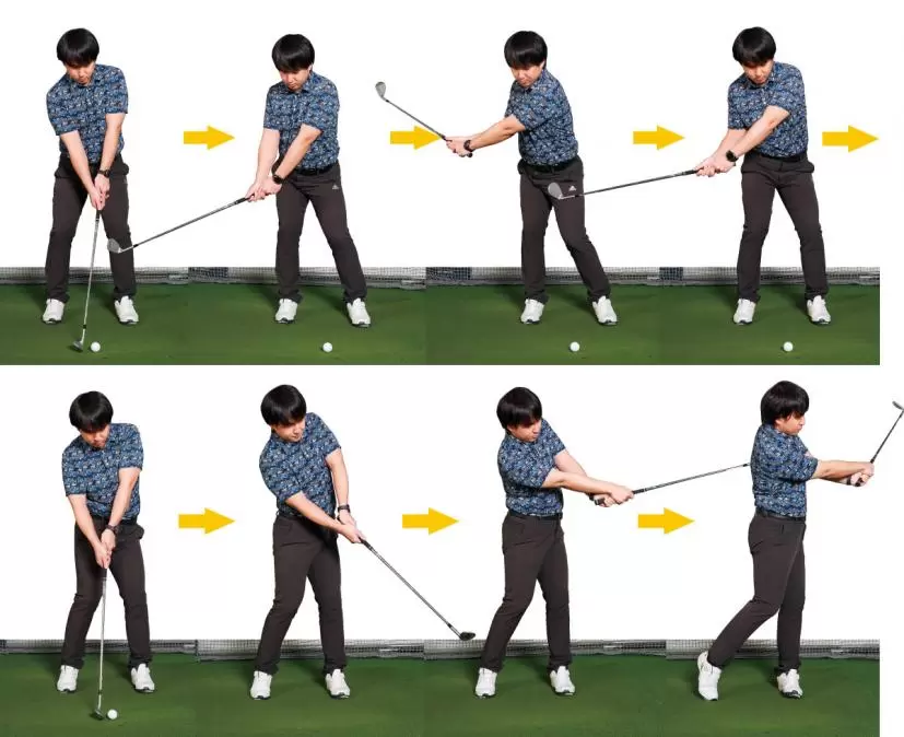 伊藤さんのアイアンショット