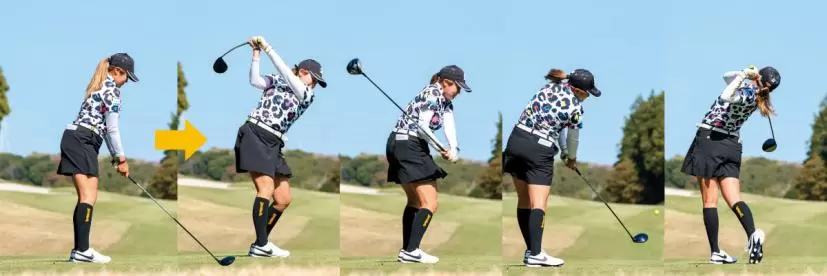 桑木志帆,スイング