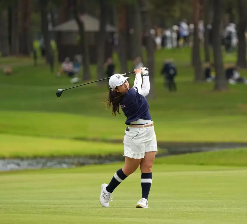 阿部未悠のフェアウェイウッドスイング