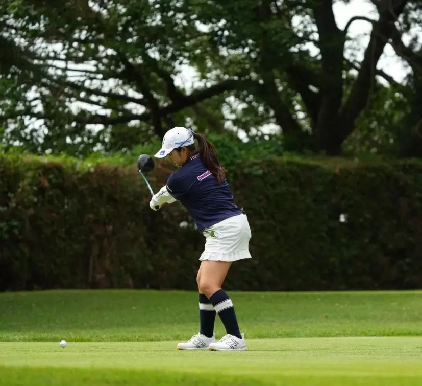 阿部未悠さんのバックスイング②