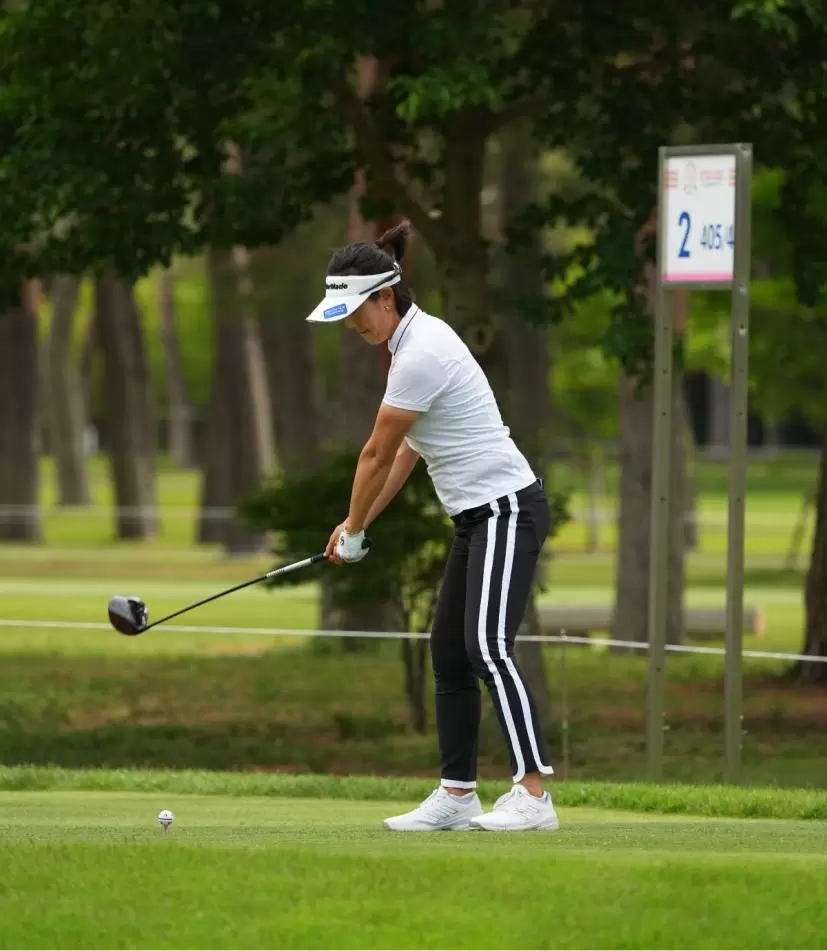 全 美貞さんのバックスイング①