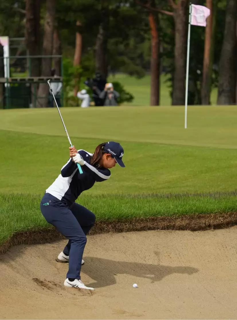 荒川怜郁さんの切り返し（トップ）