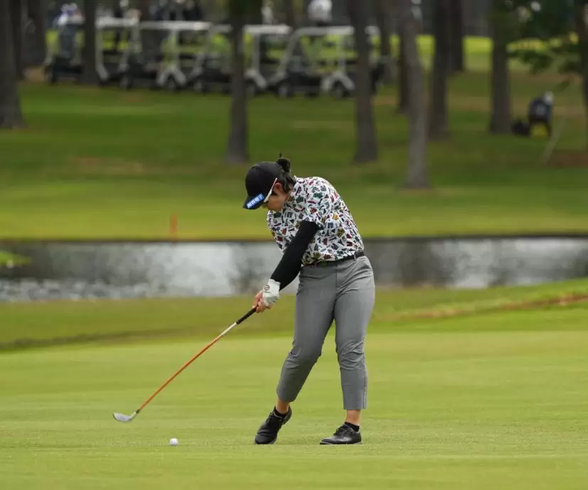 川岸史果さんのダウンスイング③