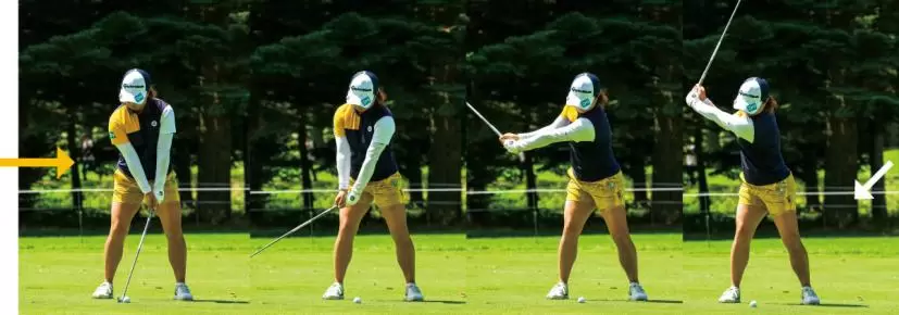 永峰咲希,スイング