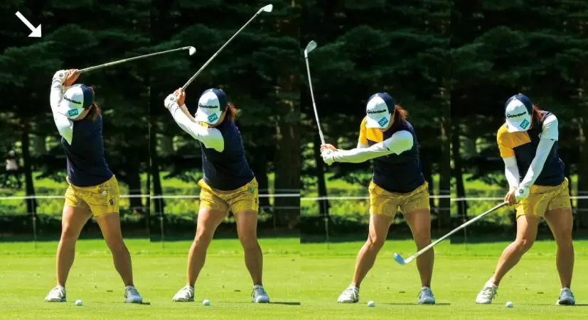 永峰咲希,スイング