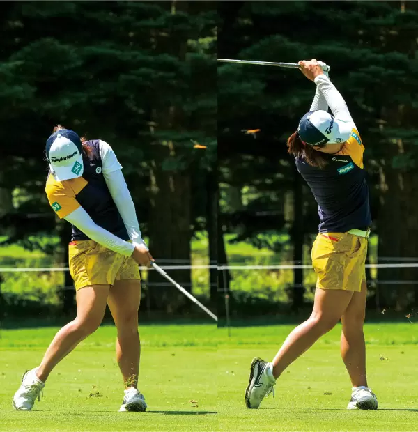 永峰咲希,スイング