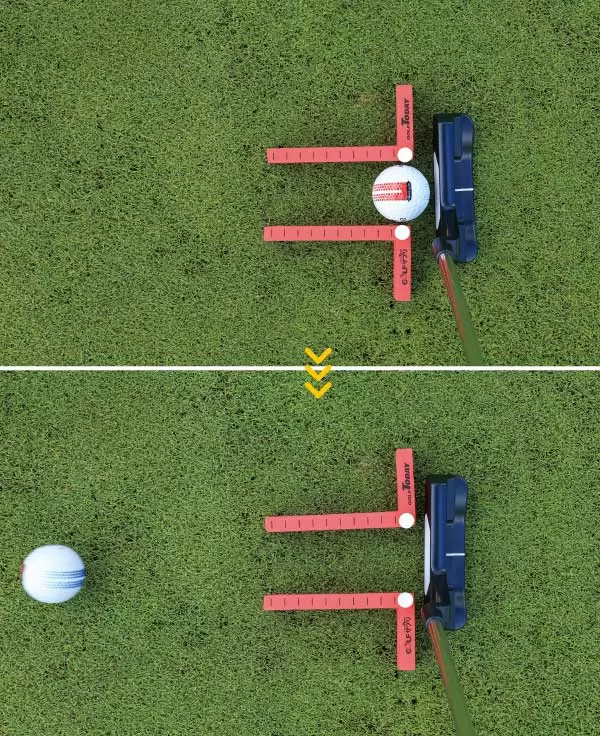 「Aim Putt neo」を地面に固定