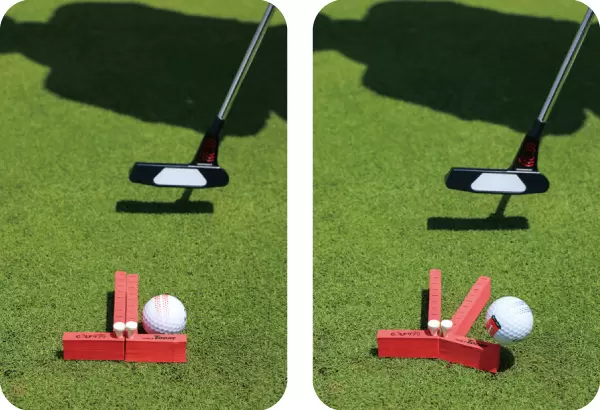 カップの左端を狙う場合