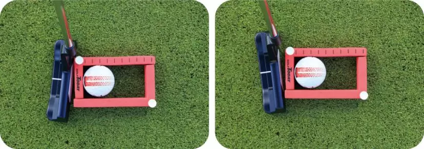 打った時にフェースが開いたり閉じたりすると狙った方向に打ち出せない。