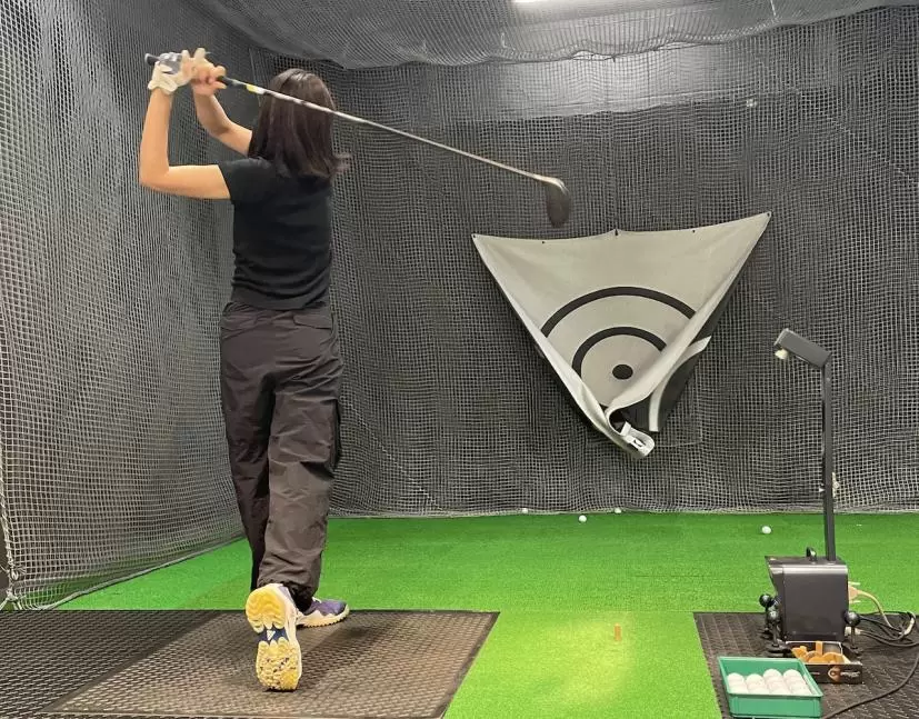 SPEEDER NX BLACKで今日イチショットでました！心なしかフィニッシュに安定感が出てきたかも。