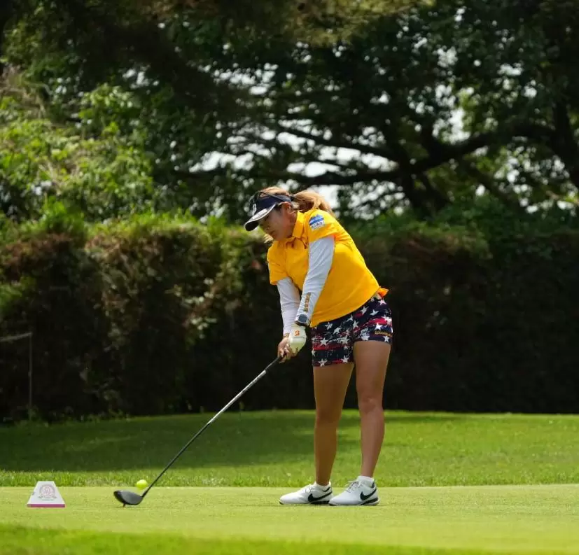 桑木志帆のドライバースイング