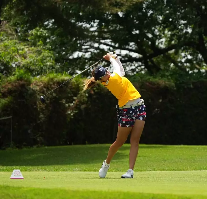 桑木志帆のドライバースイング