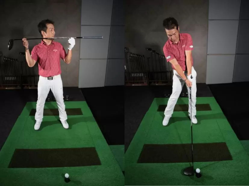 目線はフラット