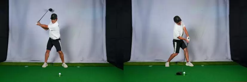 田渕信行,スイング