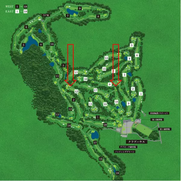 宍戸ヒルズ,コースレイアウト