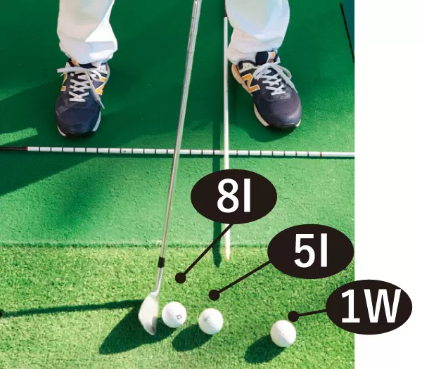 ボール位置の目安