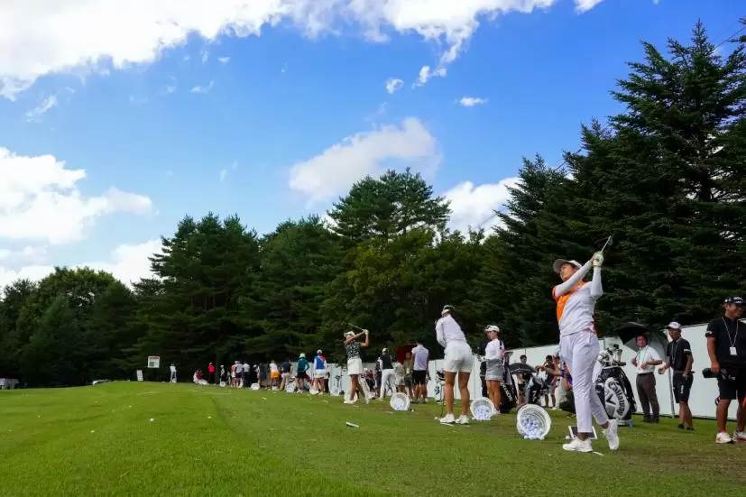 トーナメントの練習場