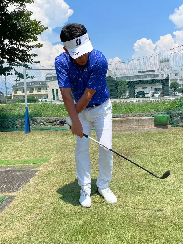 重田プロ,アプローチ,スイング