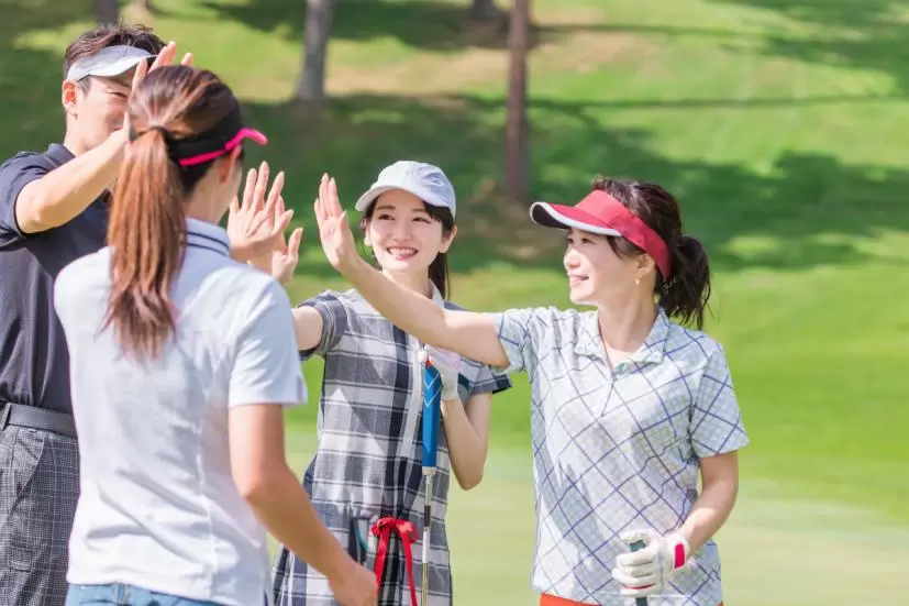 ゴルフ,ハイタッチ