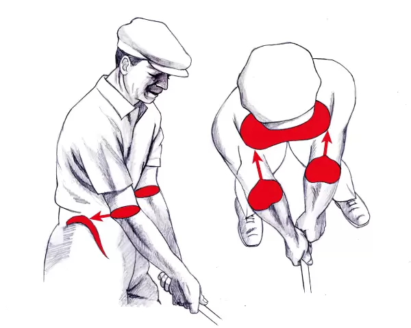 ゴルフ,アドレス,イラスト