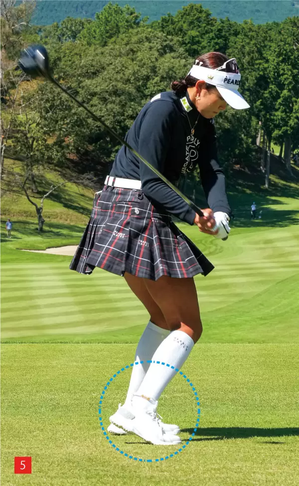 原 英莉花ダウンスイング