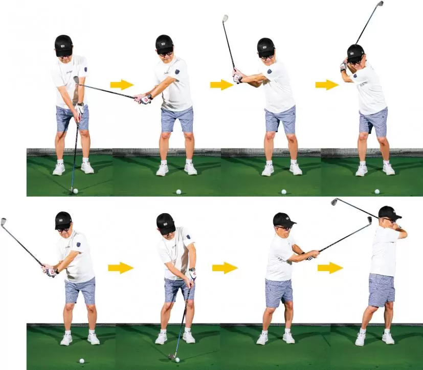 澤地さんのアイアンショット