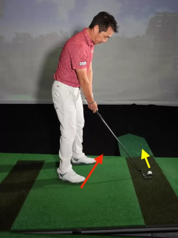ゴルフ,井上靖のスタンス