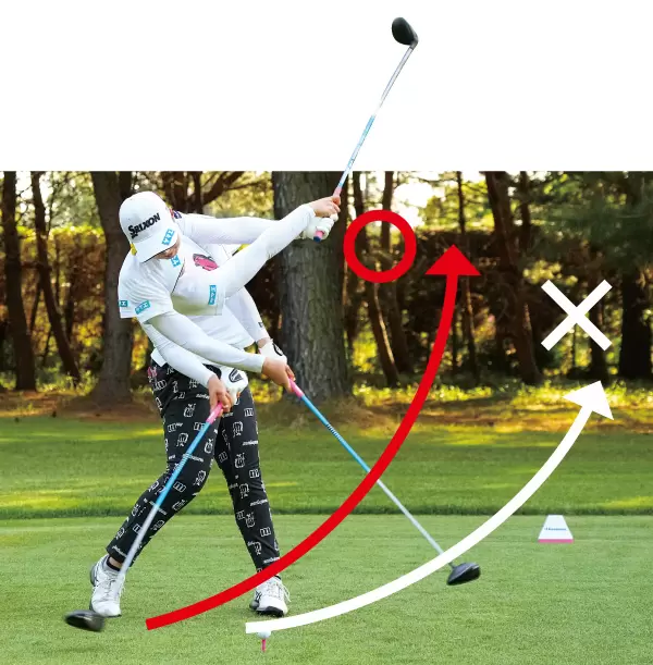 竹田麗央のスイング