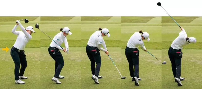 竹田麗央のスイング