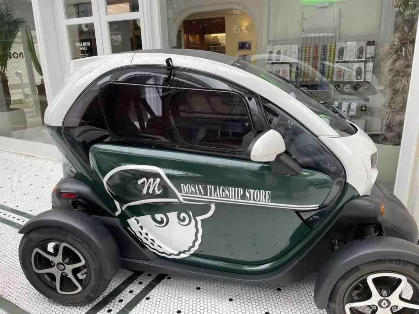 韓国ゴルフ、ショップ、カート