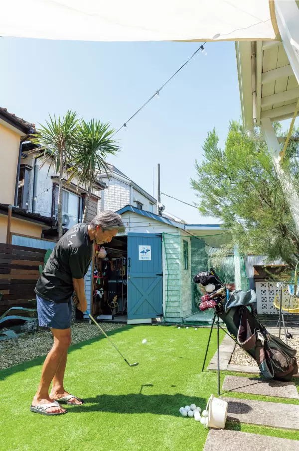 湘南スタイルのサーフ＆ターフを体現する庭