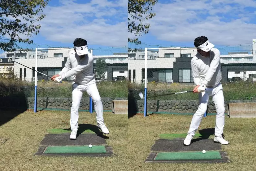 重田栄作,スイング