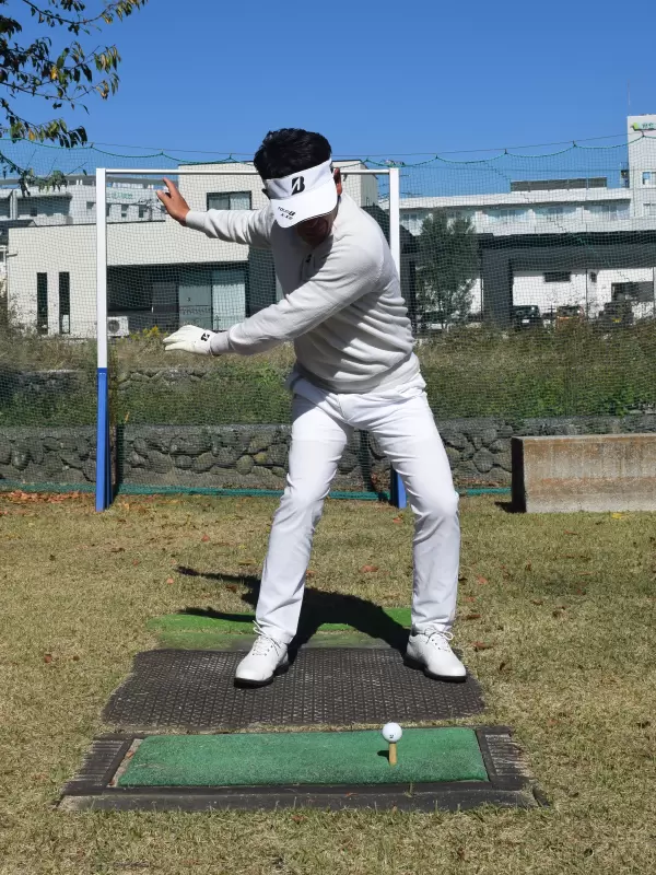 重田プロ,スイング