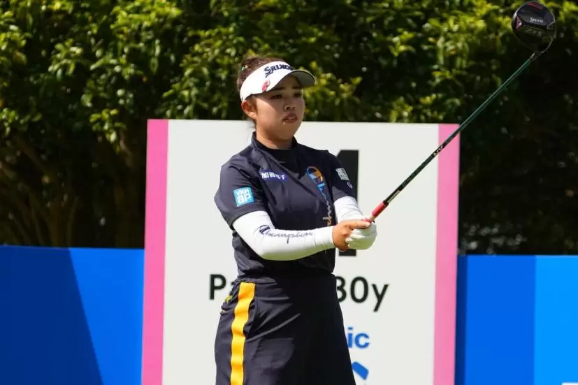 山下美夢有のドライバースイング