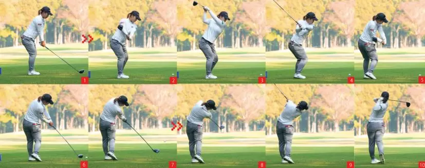 西郷真央（写真1）～（写真10）スイング