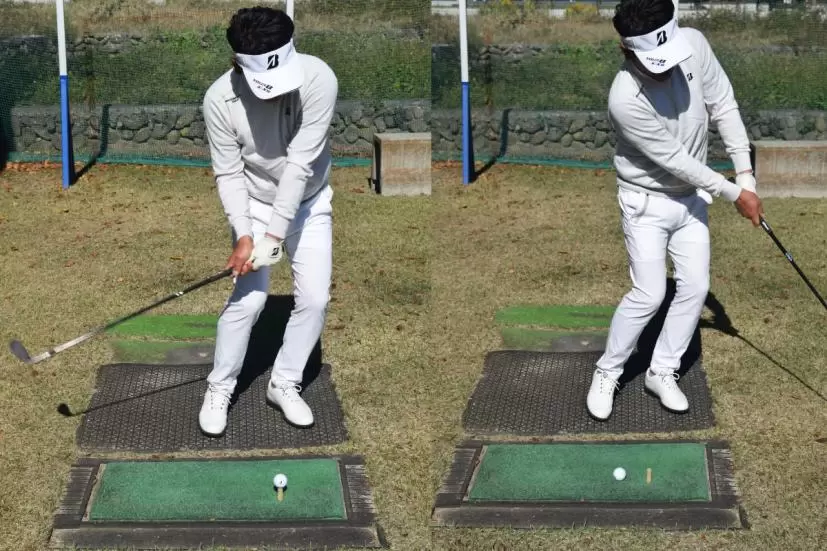 重田プロ,ロブショット練習