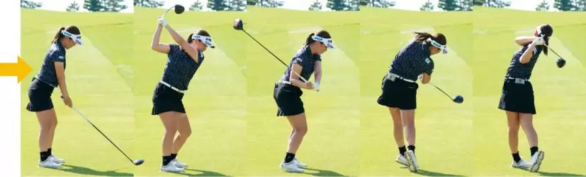 福田真未のスイング