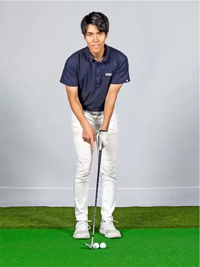 トップを直すにはボールを2個並べて打つ練習がオススメだ。