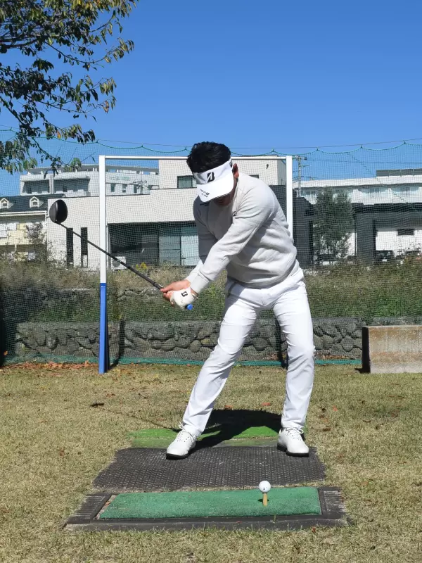 重田プロ,スイング