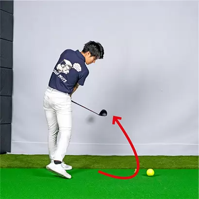 インサイドインの軌道が整ってくるとナイスショットの回数が劇的に増える。