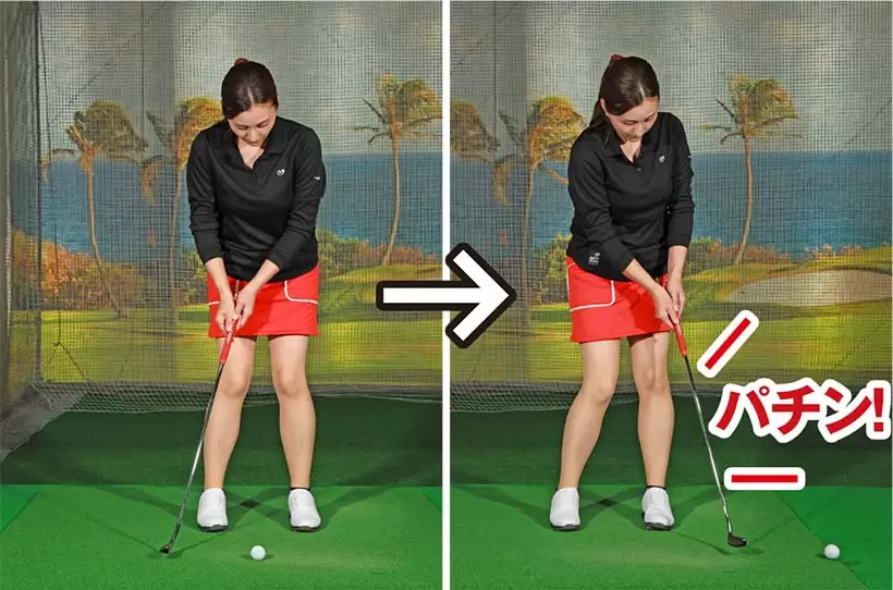 テークバックが小さくてインパクトでパンチが入るのもタッチが合いにくい。