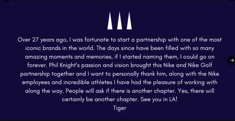 タイガー・ウッズ,SNS