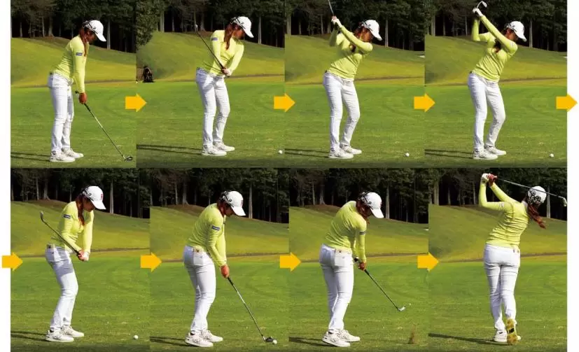 稲見萌寧のスイング