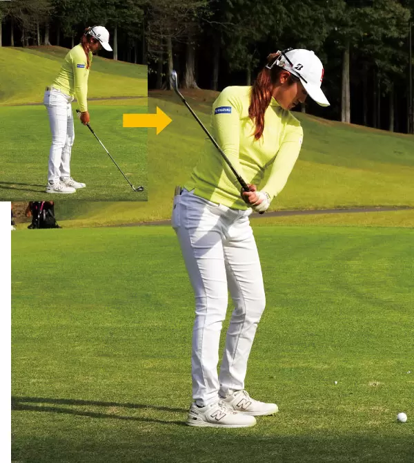 稲見萌寧のスイング