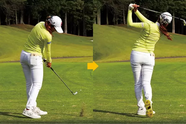 稲見萌寧のスイング