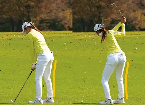 稲見萌寧のスイング