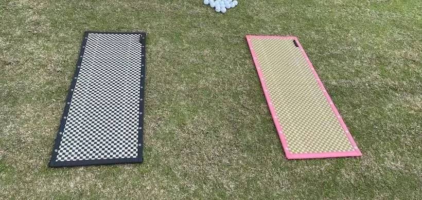 スイング用の畳で出展したのは日本のい草メーカー「大島屋」